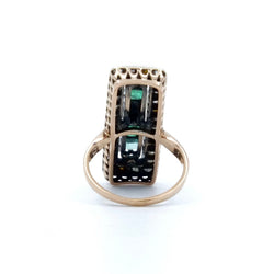 Bague rectangle perle