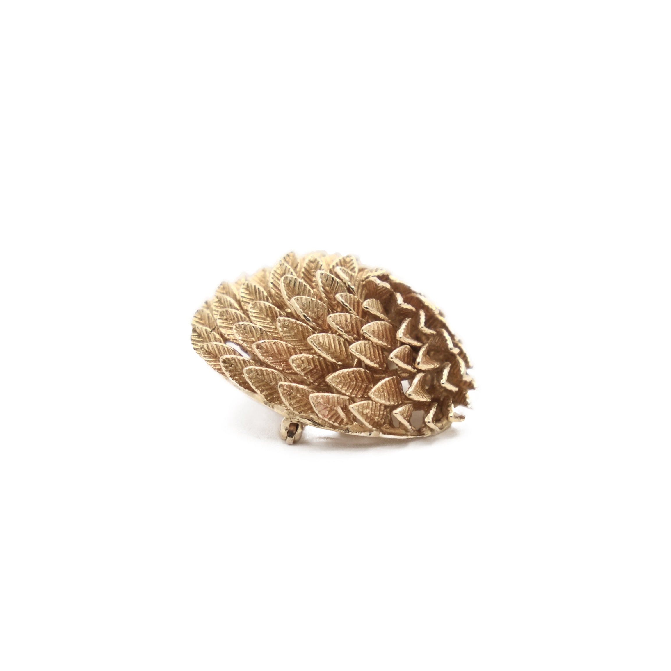 Broche ronde Feuillage