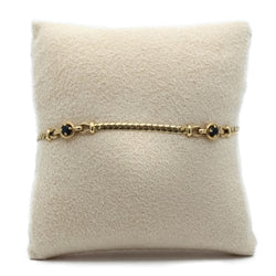 Bracelet souple et saphirs