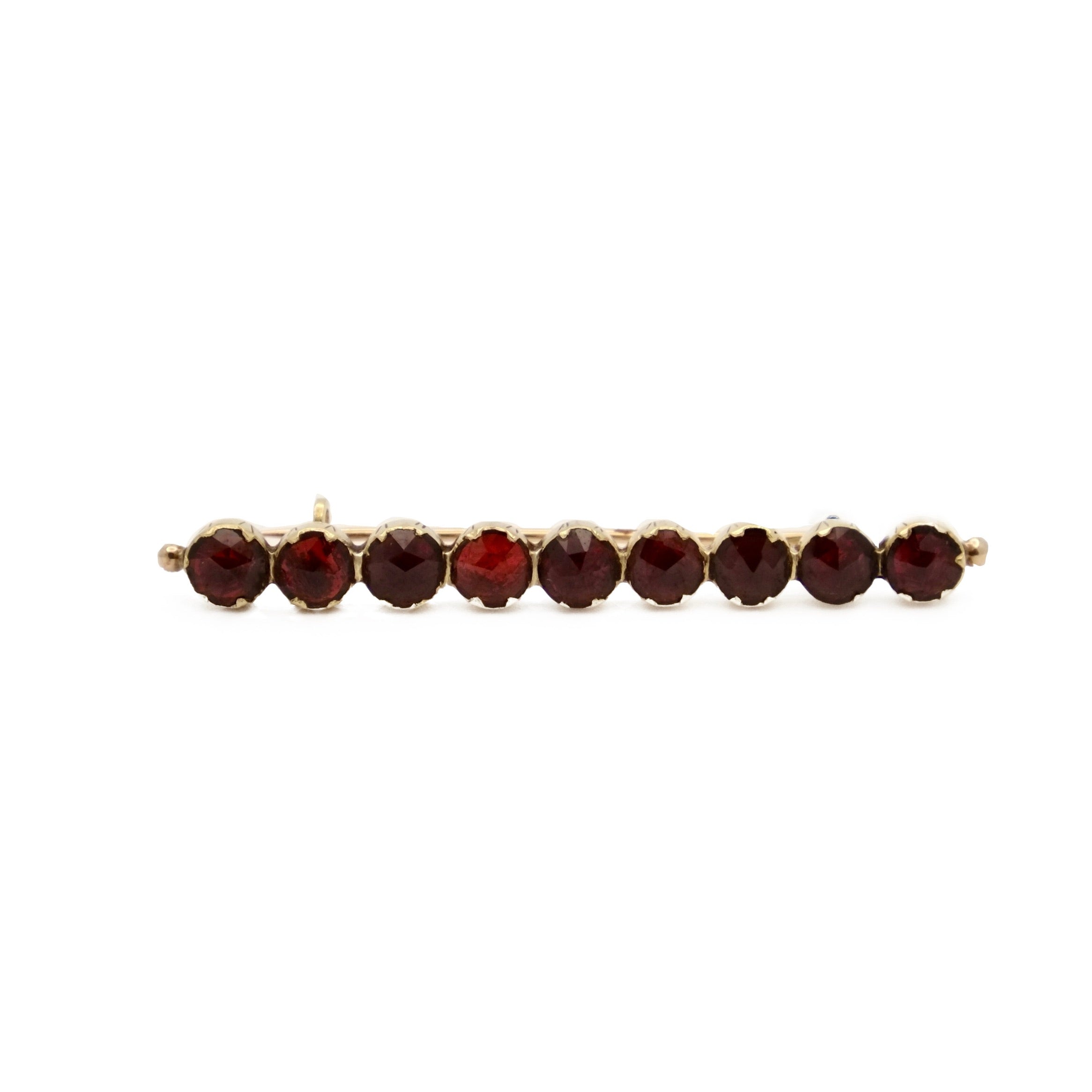 Broche grenats