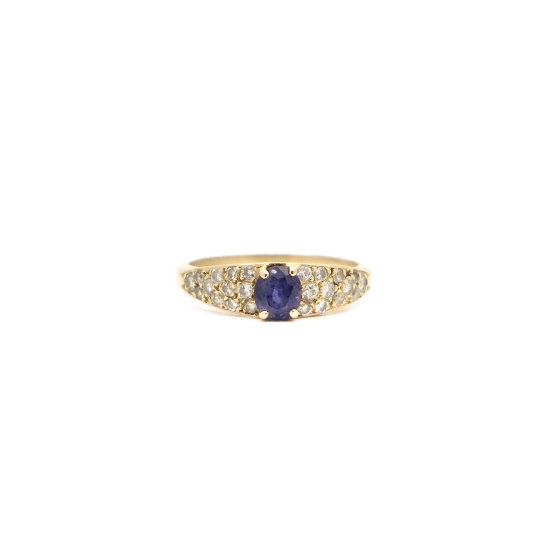 Bague saphir et diamants