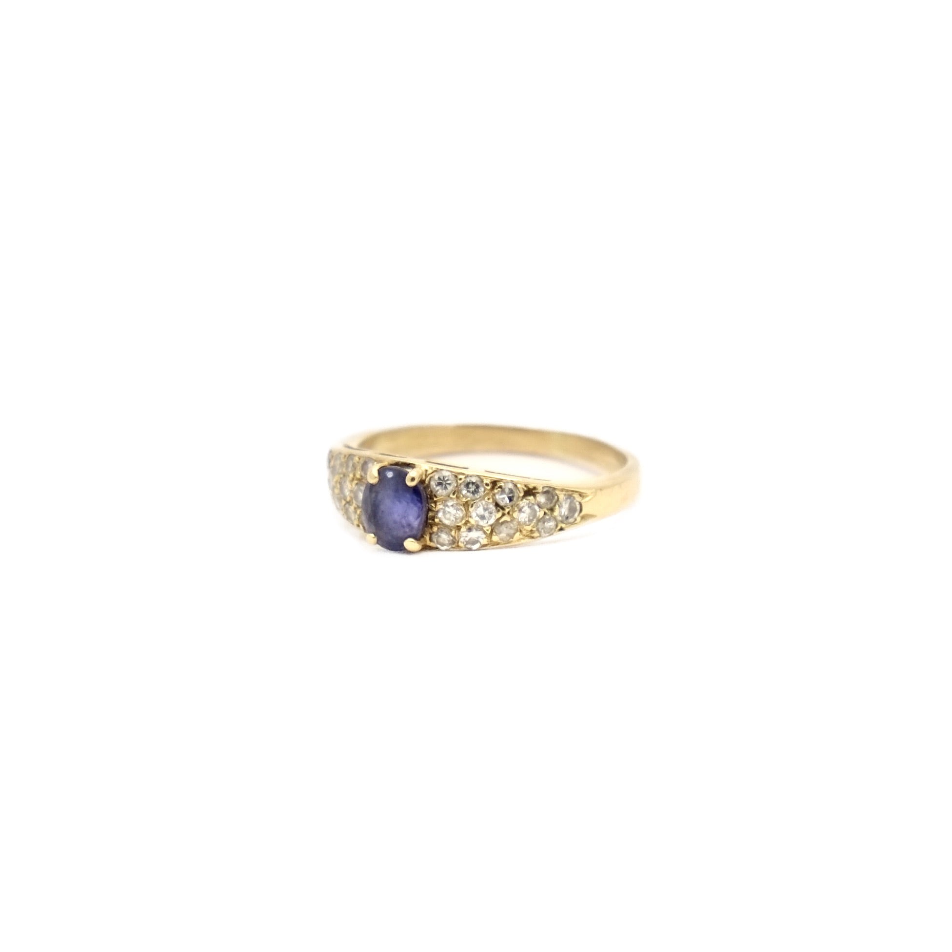 Bague saphir et diamants