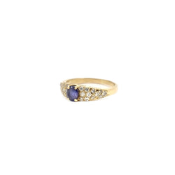 Bague saphir et diamants