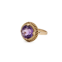 Bague améthyste ronde