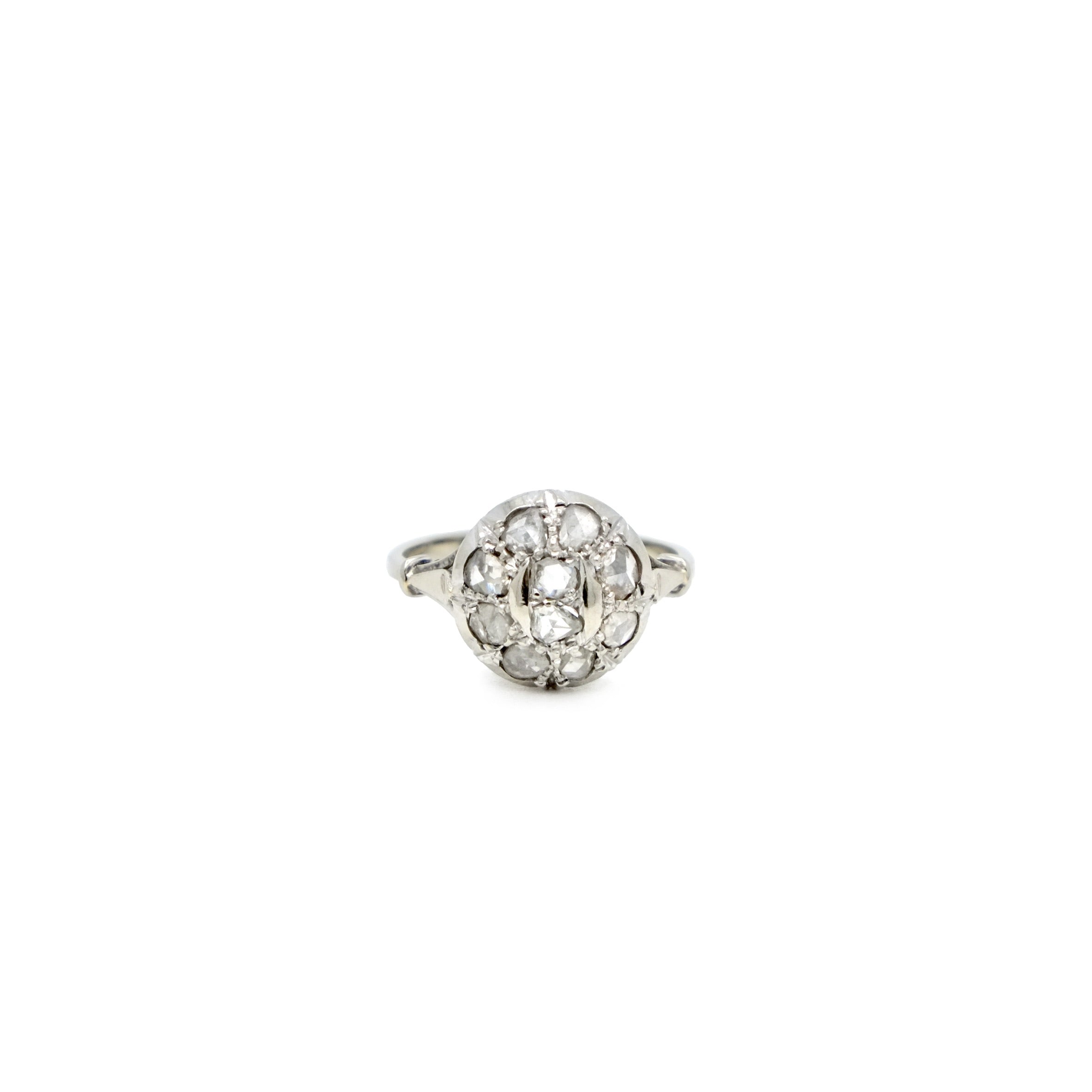 Bague dôme diamants