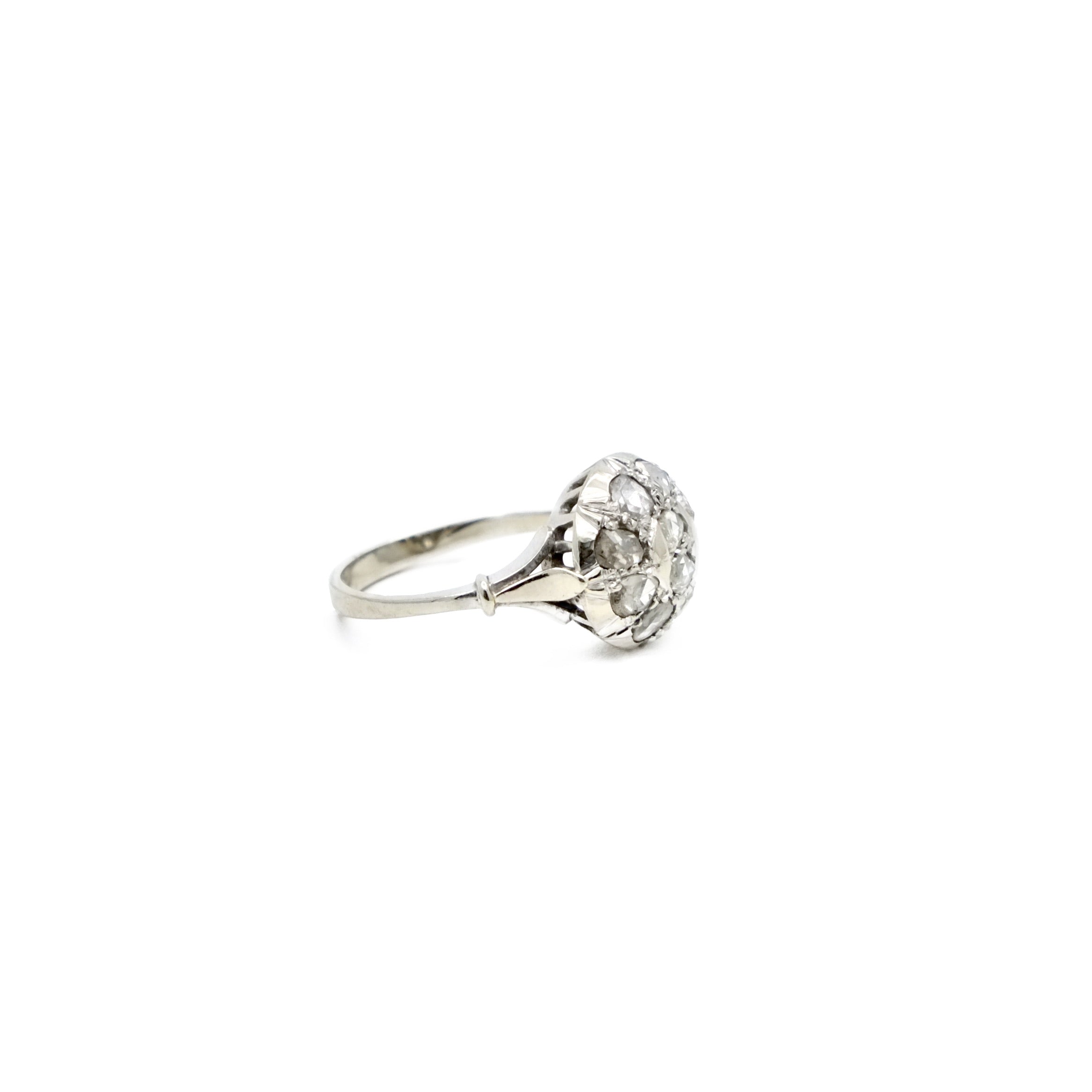 Bague dôme diamants
