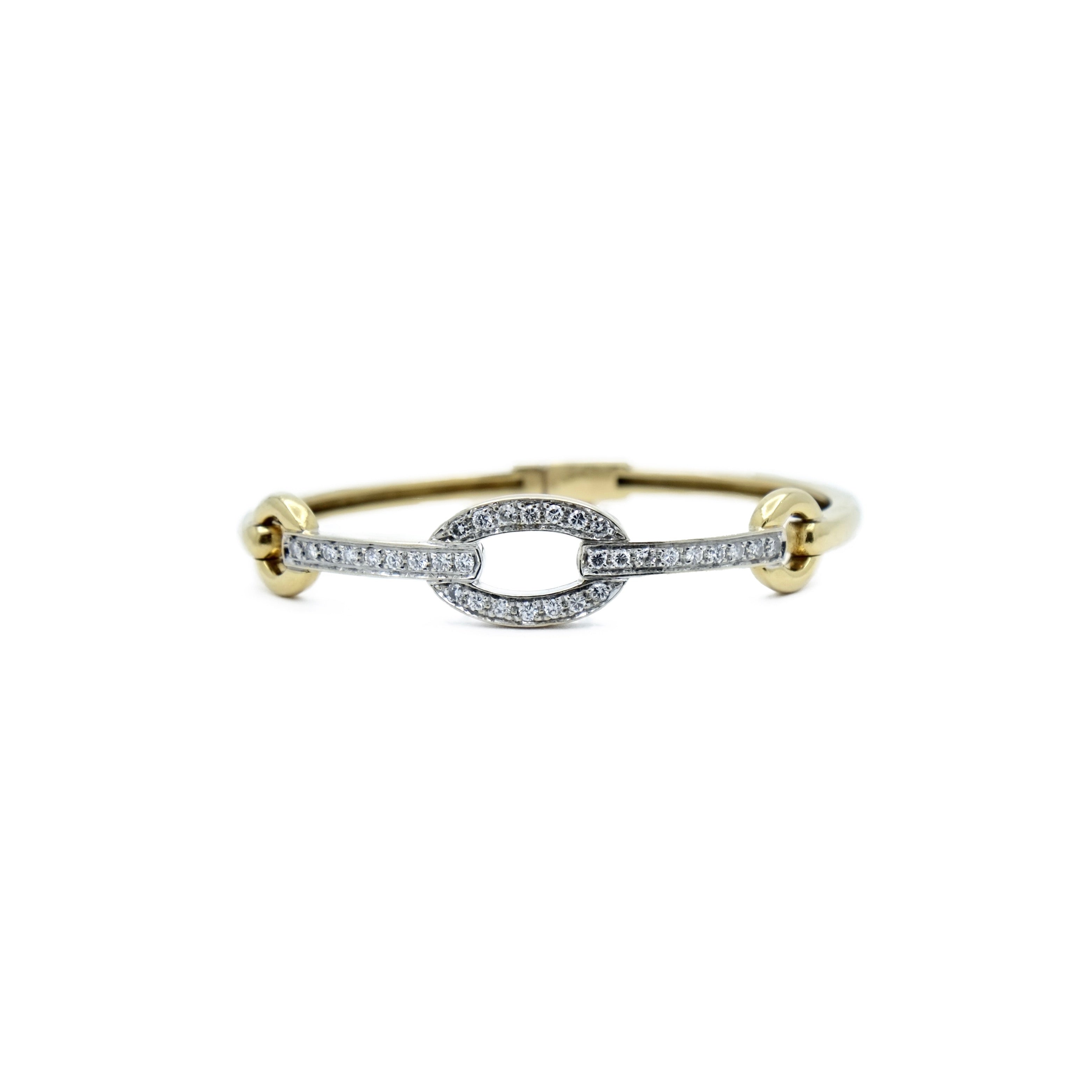 Bracelet équestre deux ors