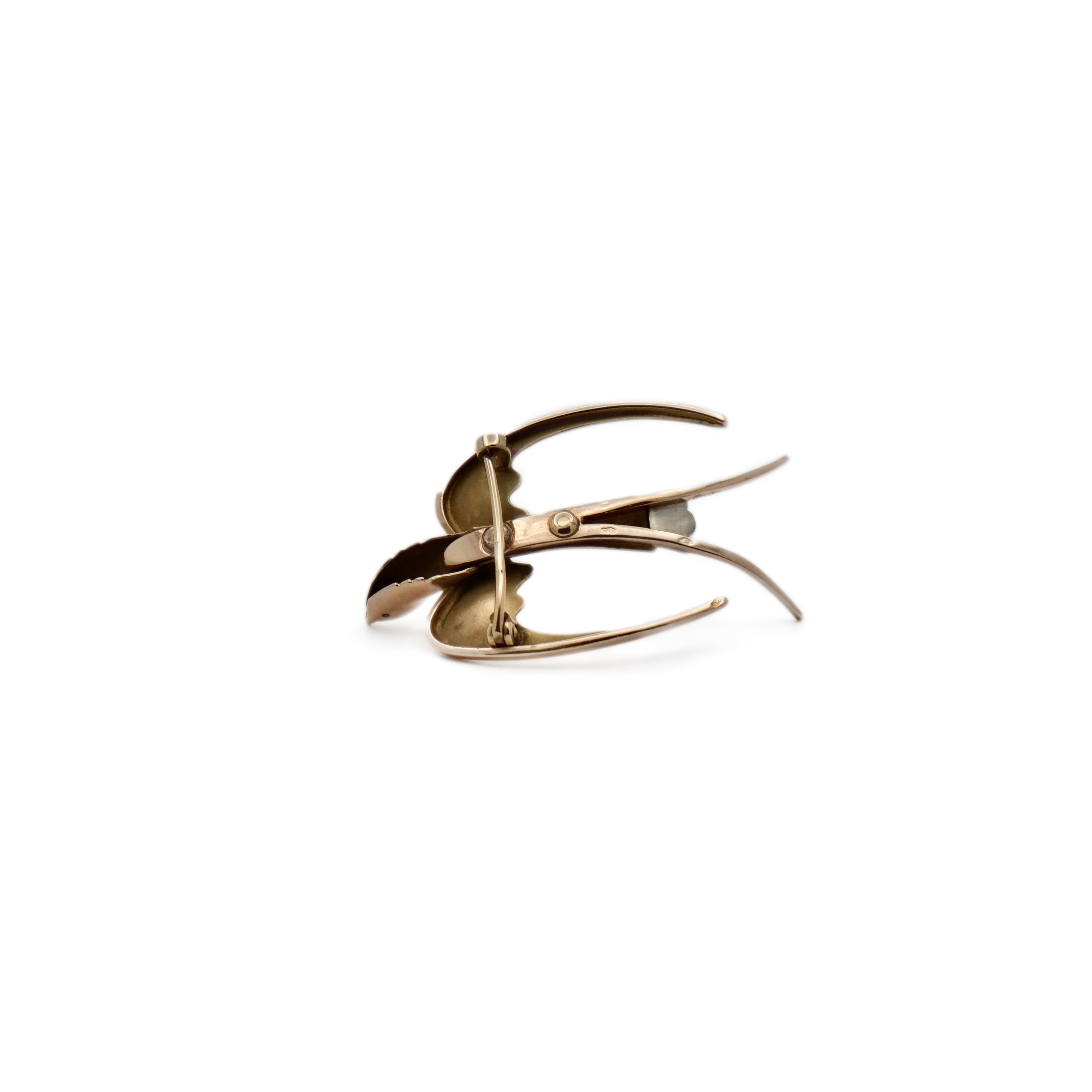 Broche hirondelle