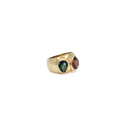 Bague tourmalines poires