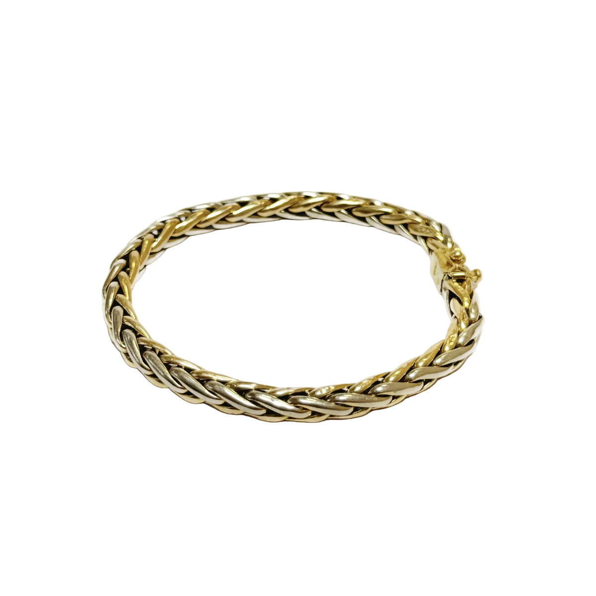 Bracelet souple deux ors