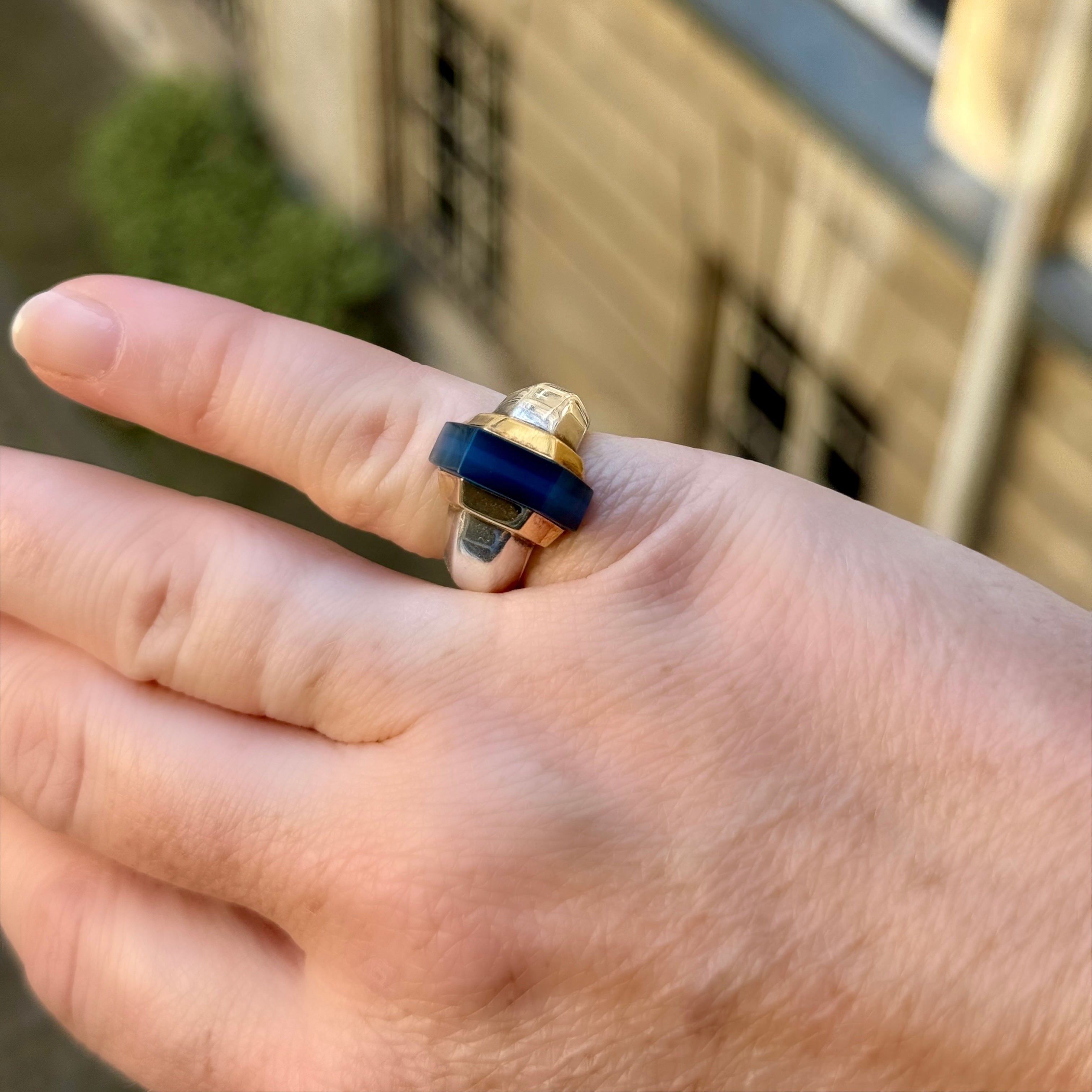Bague moderniste Puiforcat