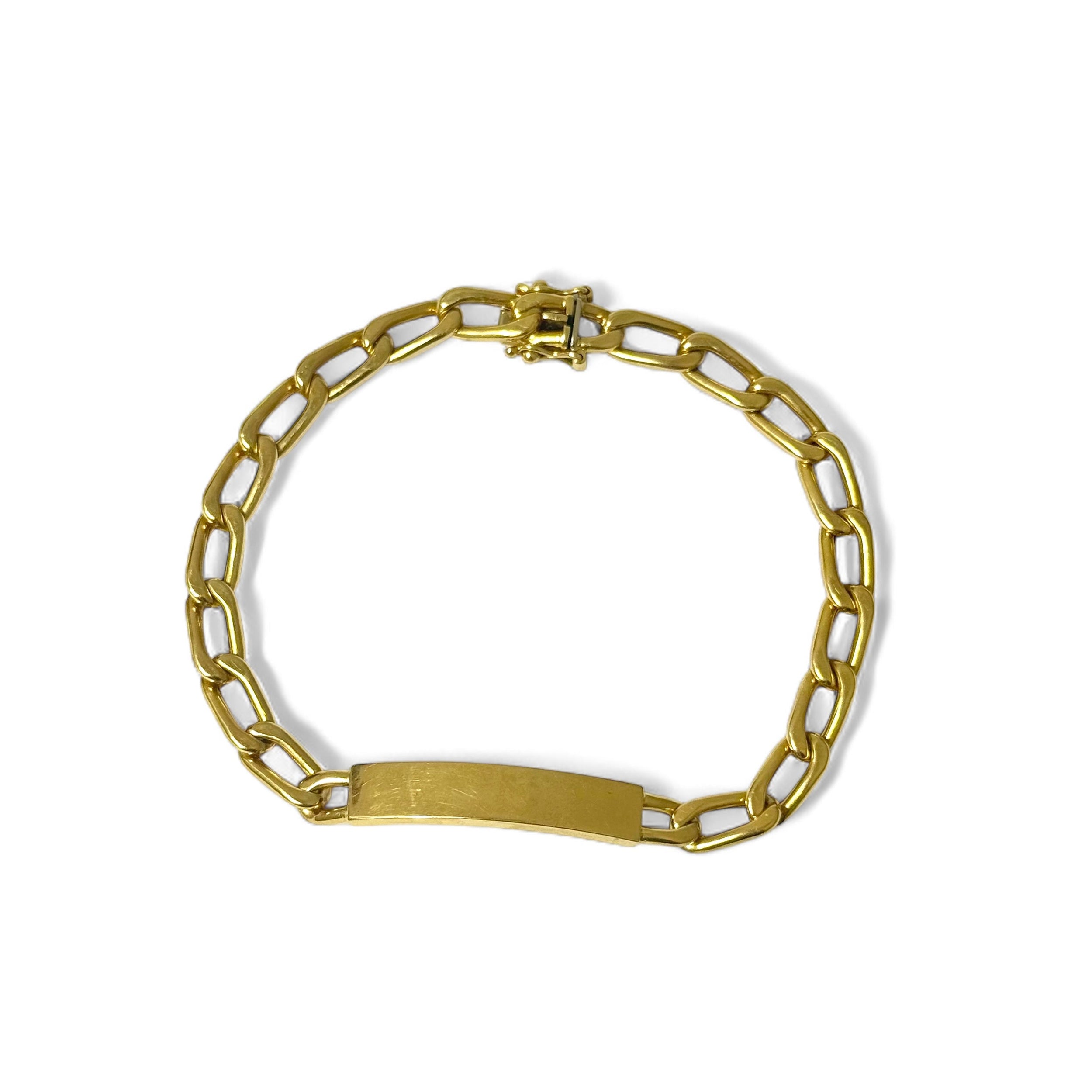 Bracelet gourmette à maille cheval