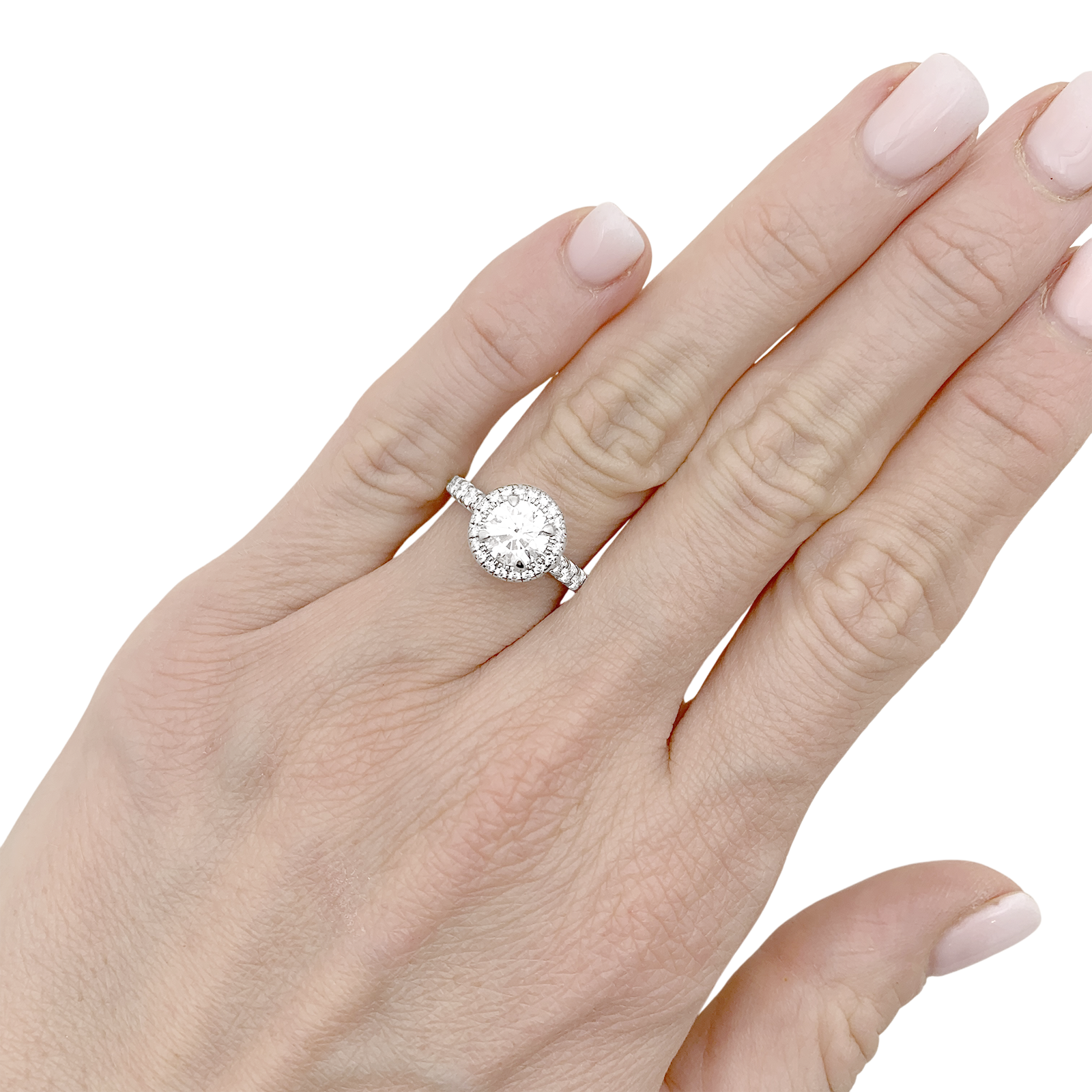 Bague Cartier "Destinée" en  platine, diamant 1.06 carat.