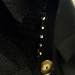 Broche barrette diamants