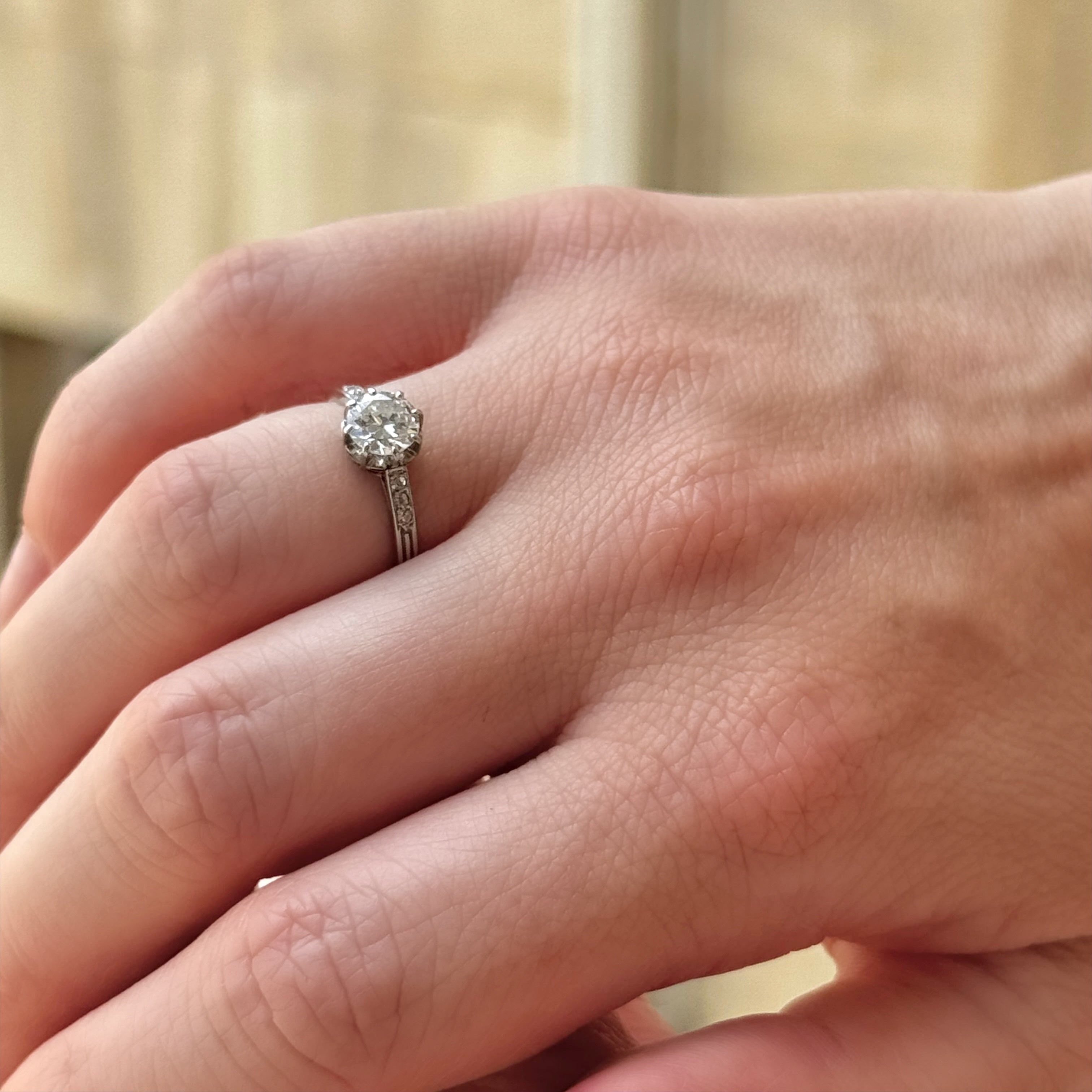 Bague solitaire diamant