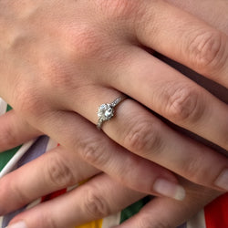 Bague solitaire diamant