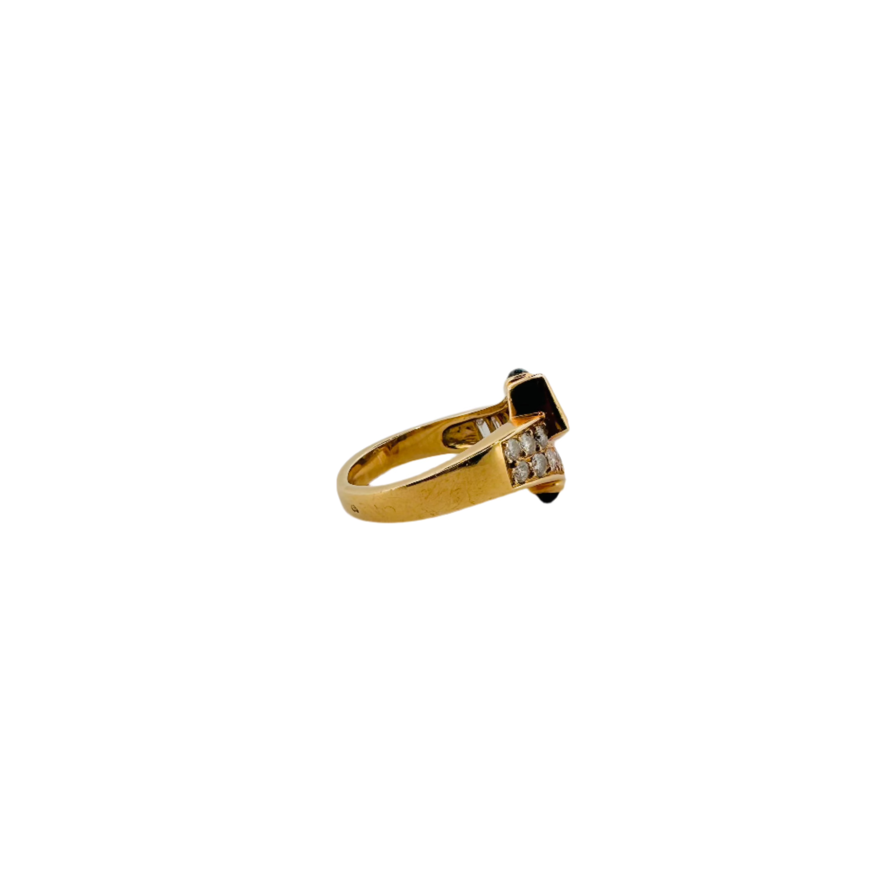 Bague MAUBOUSSIN en or jaune, saphirs et diamants