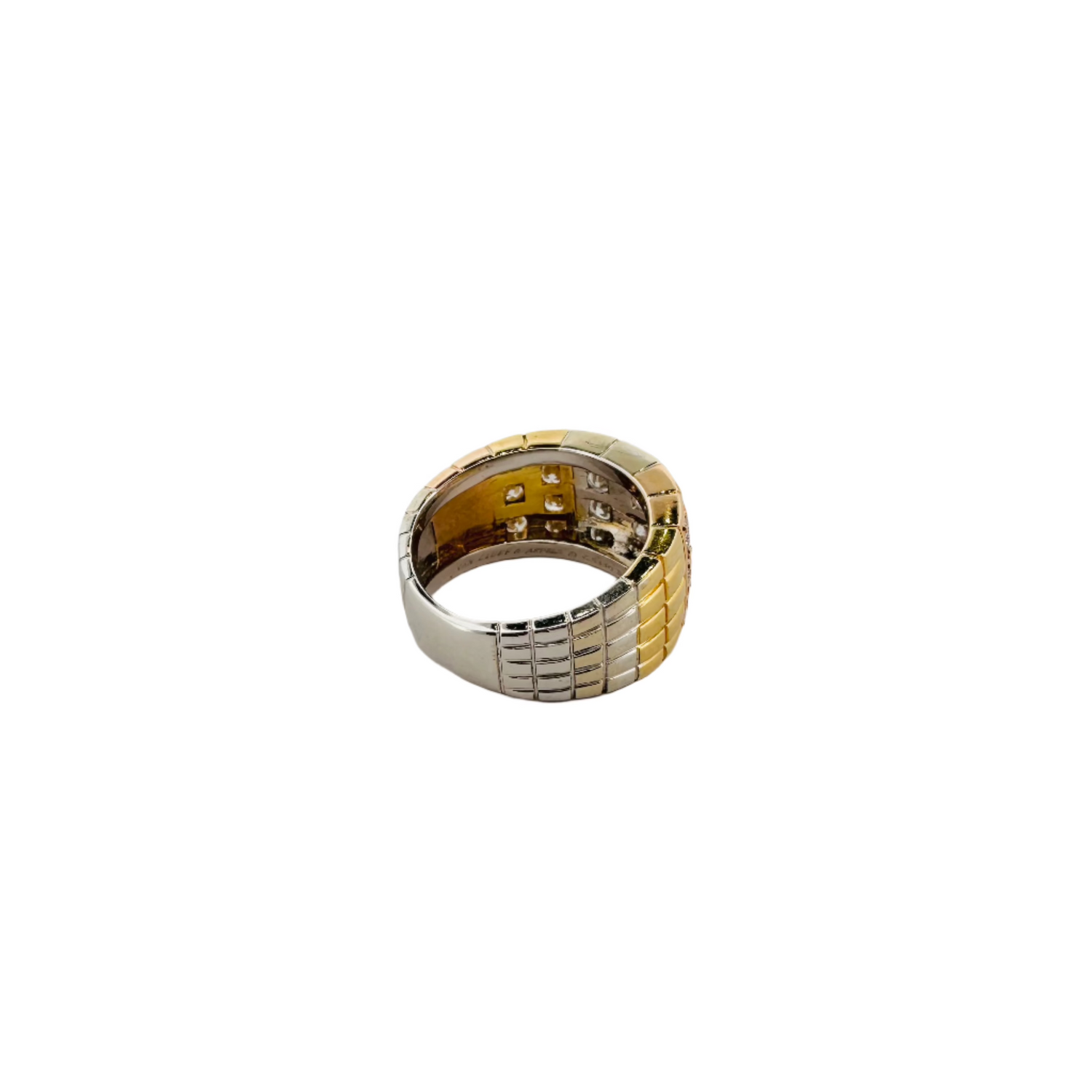 Bague VAN CLEEF & ARPELS en ors jaune, rose et blanc et diamants