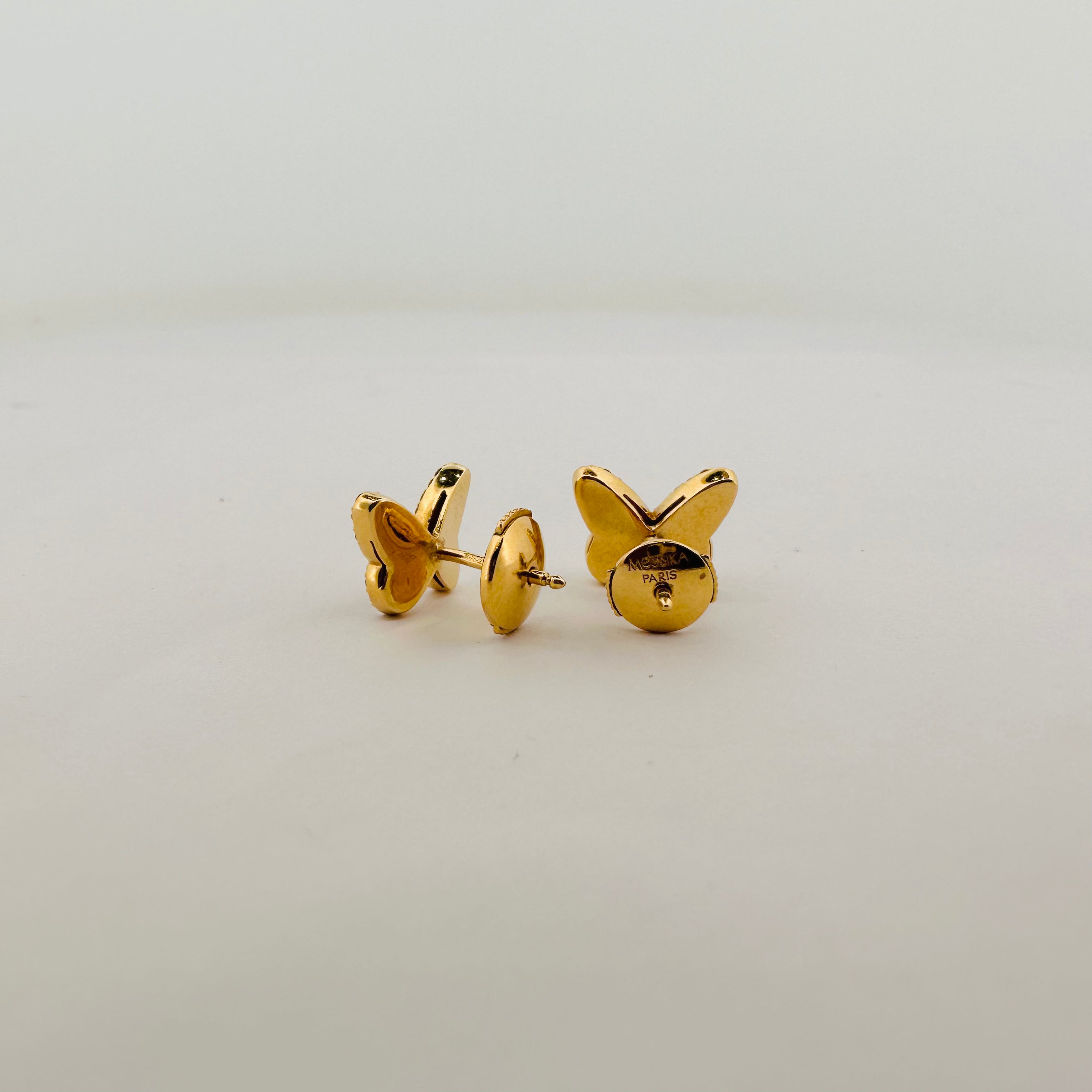 Boucles d'oreilles MESSIKA en or jaune et diamants