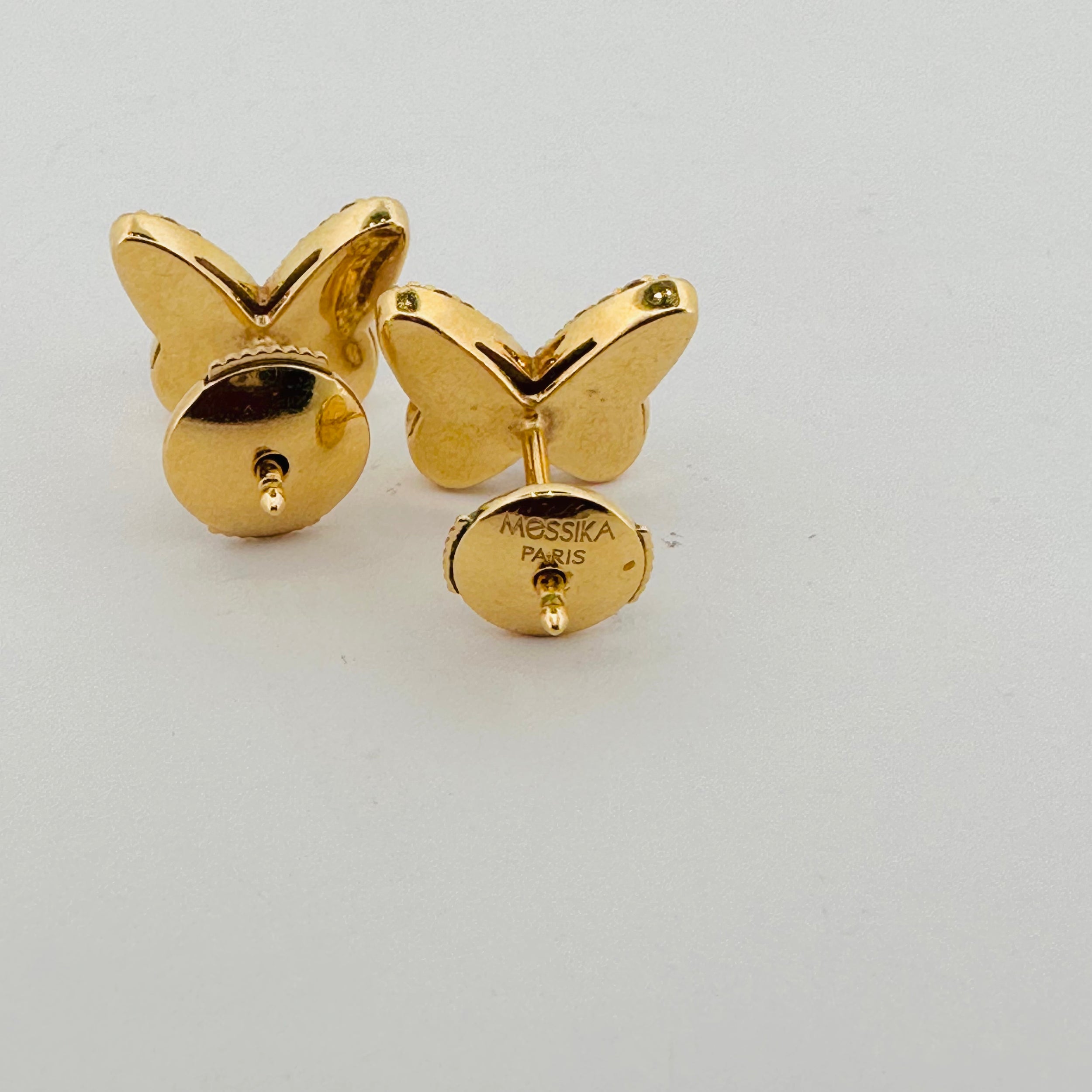 MESSIKA earrings in yellow gold and diamonds
