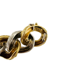 VAN CLEEF & ARPELS flexible bracelet in yellow gold and white gold