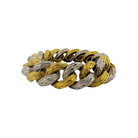 Bracelet souple VAN CLEEF & ARPELS en or jaune et or blanc