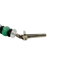 BOUCHERON necklace in platinum, emeralds, rock crystal, onyx and diamonds