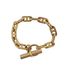 Bracelet HERMES Chaîne d'ancre or jaune par Georges Lenfant