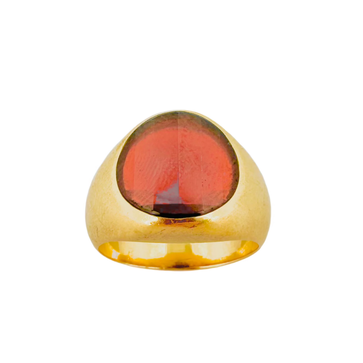 Bague POMELLATO en or jaune et grenat