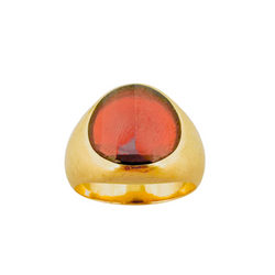 Bague POMELLATO en or jaune et grenat