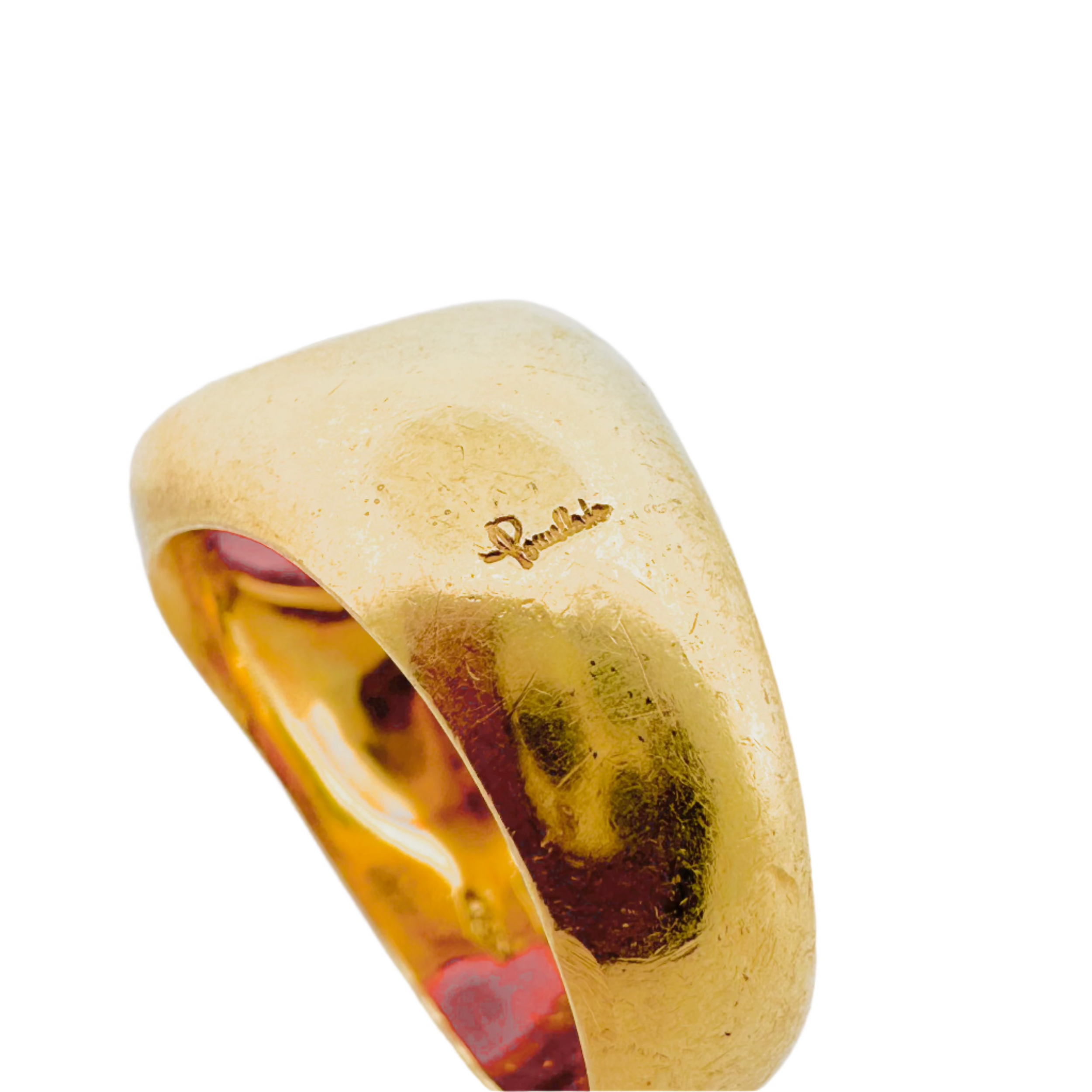 Bague POMELLATO en or jaune et grenat