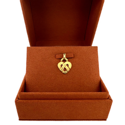 POIRAY Intertwined Heart Pendant in Yellow Gold