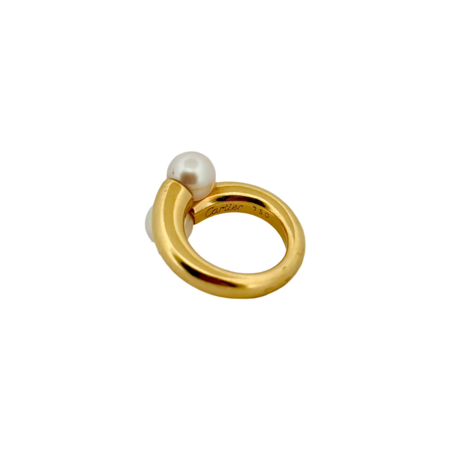 Bague Toi & Moi CARTIER en or jaune et perles