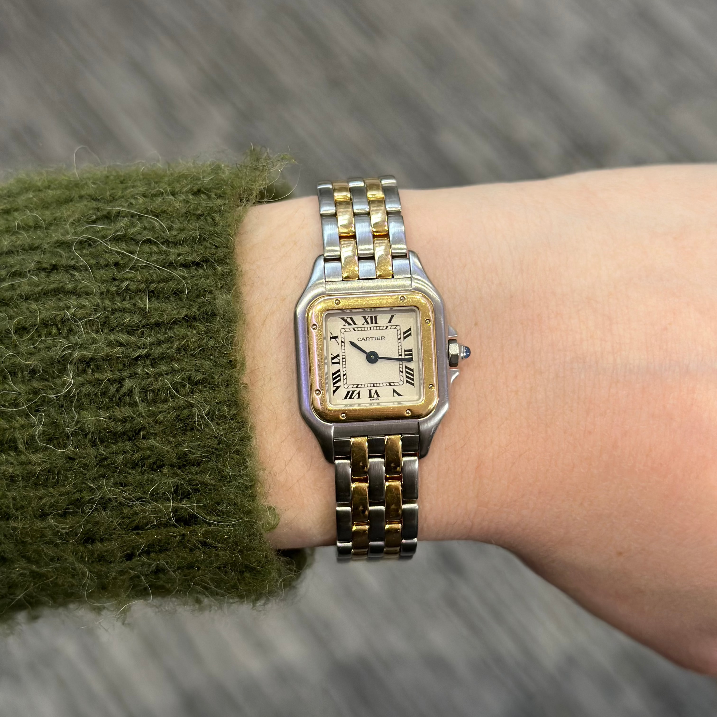 Montre CARTIER Panthère en or jaune et acier