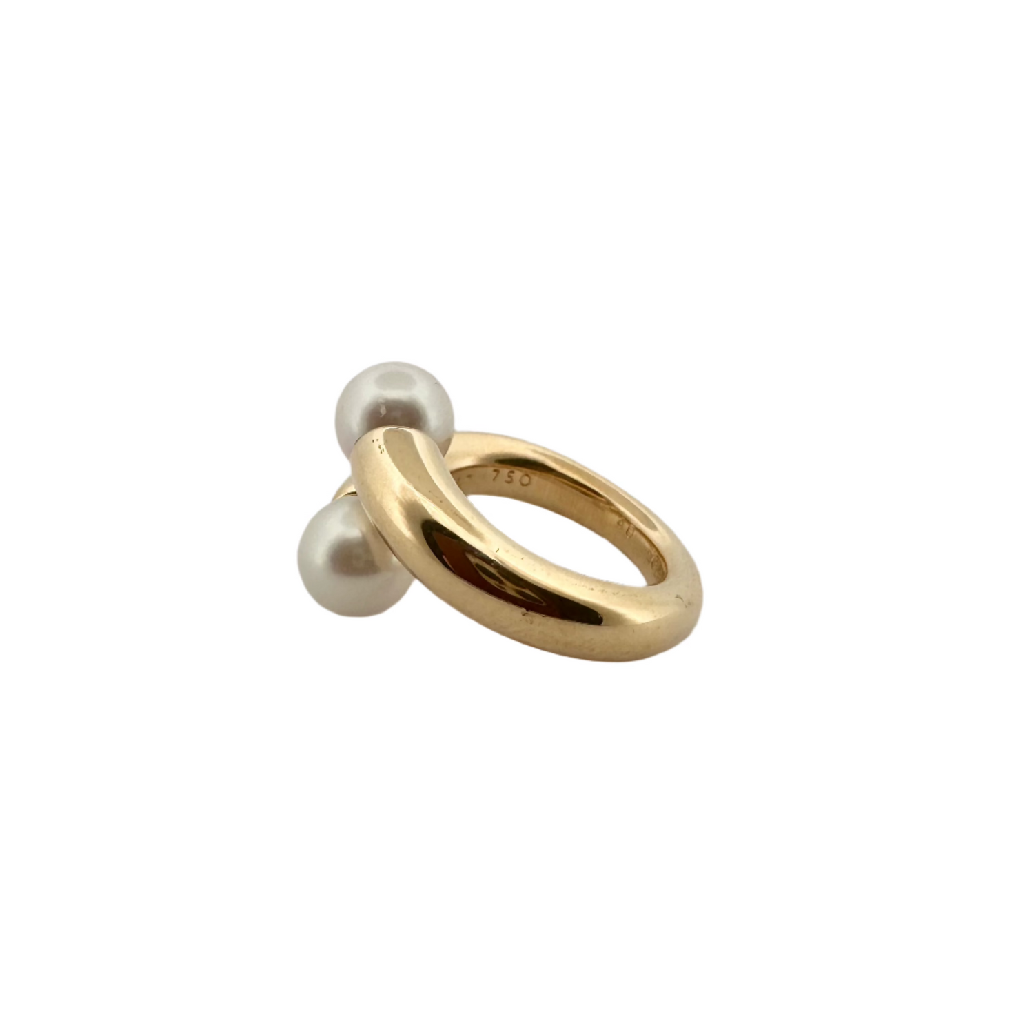 Bague Toi & Moi CARTIER en or jaune et perles