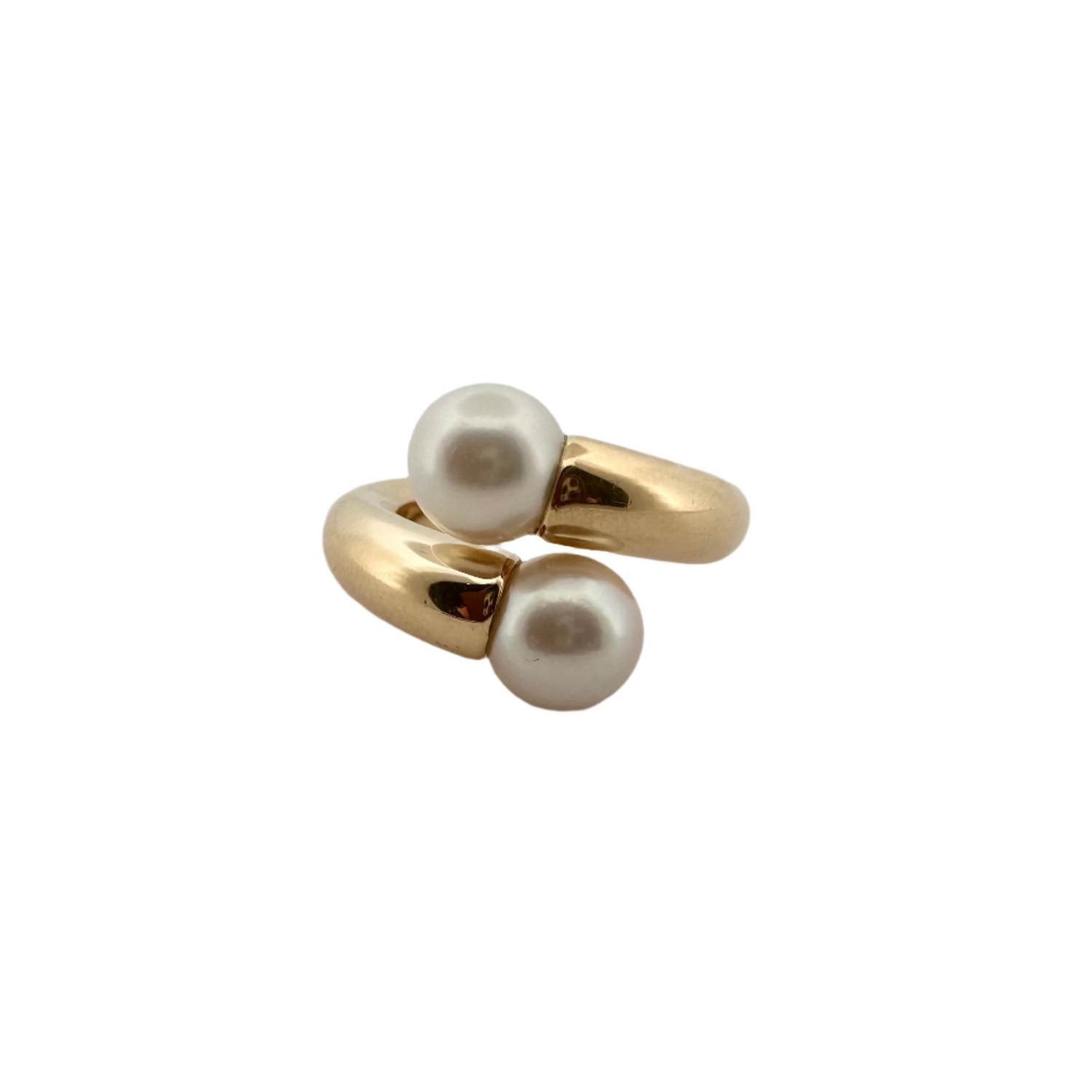 Bague Toi & Moi CARTIER en or jaune et perles