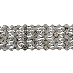 Bracelet Manchette en or blanc et diamants
