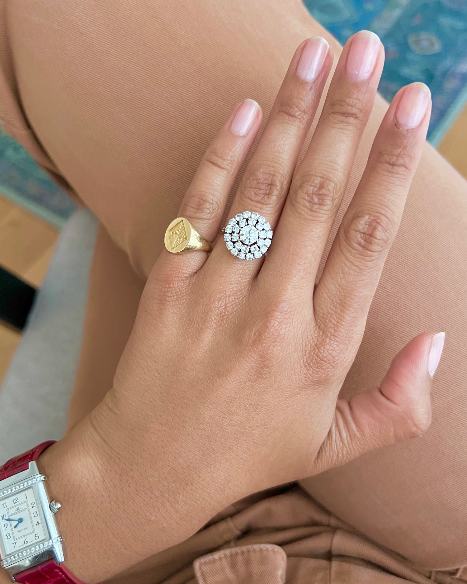 Bague diamants en or blanc et diamants