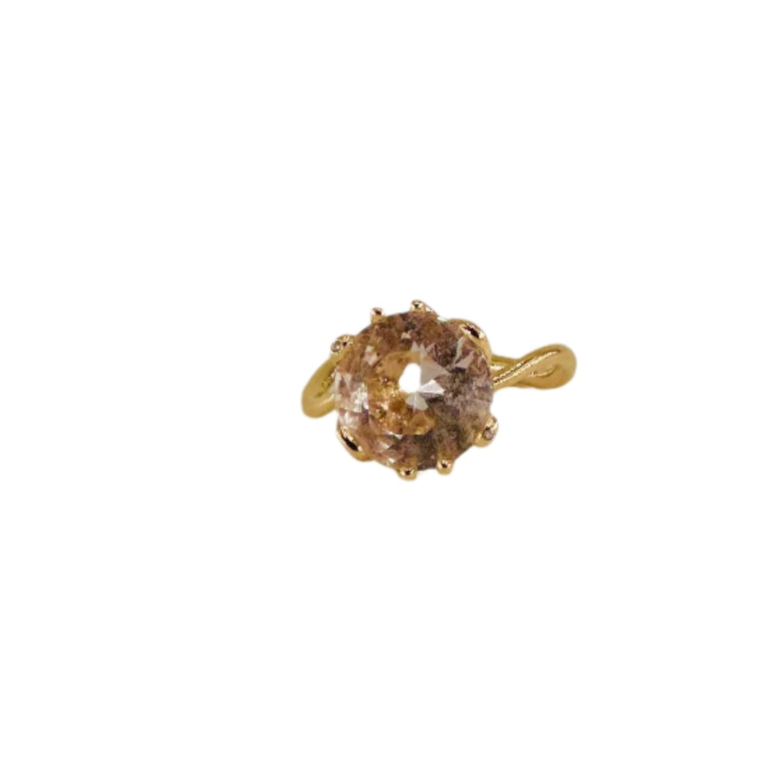 Bague DIOR "Oui" en or rose, morganite et diamants