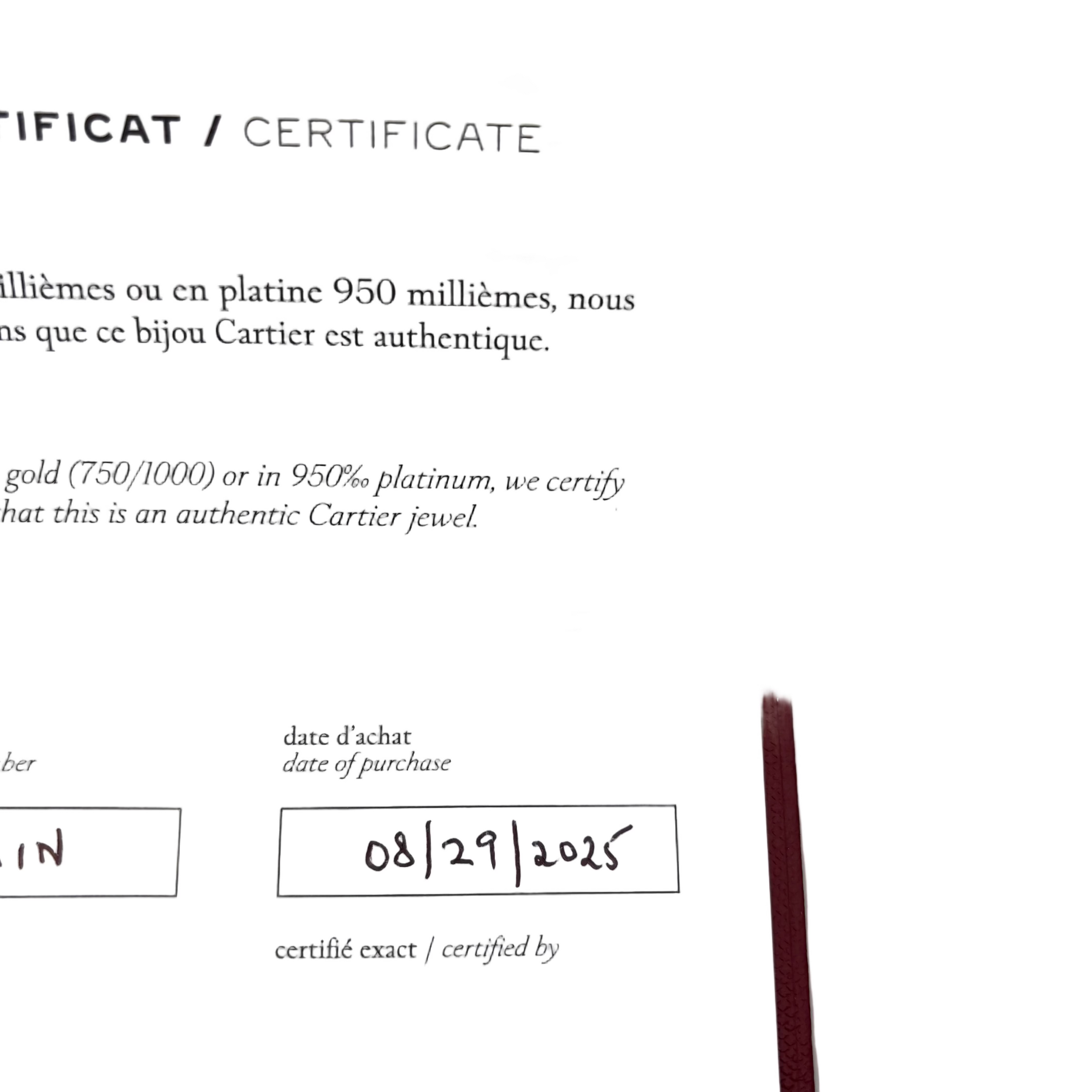 Bracelet Jonc CARTIER "Love" en or jaune