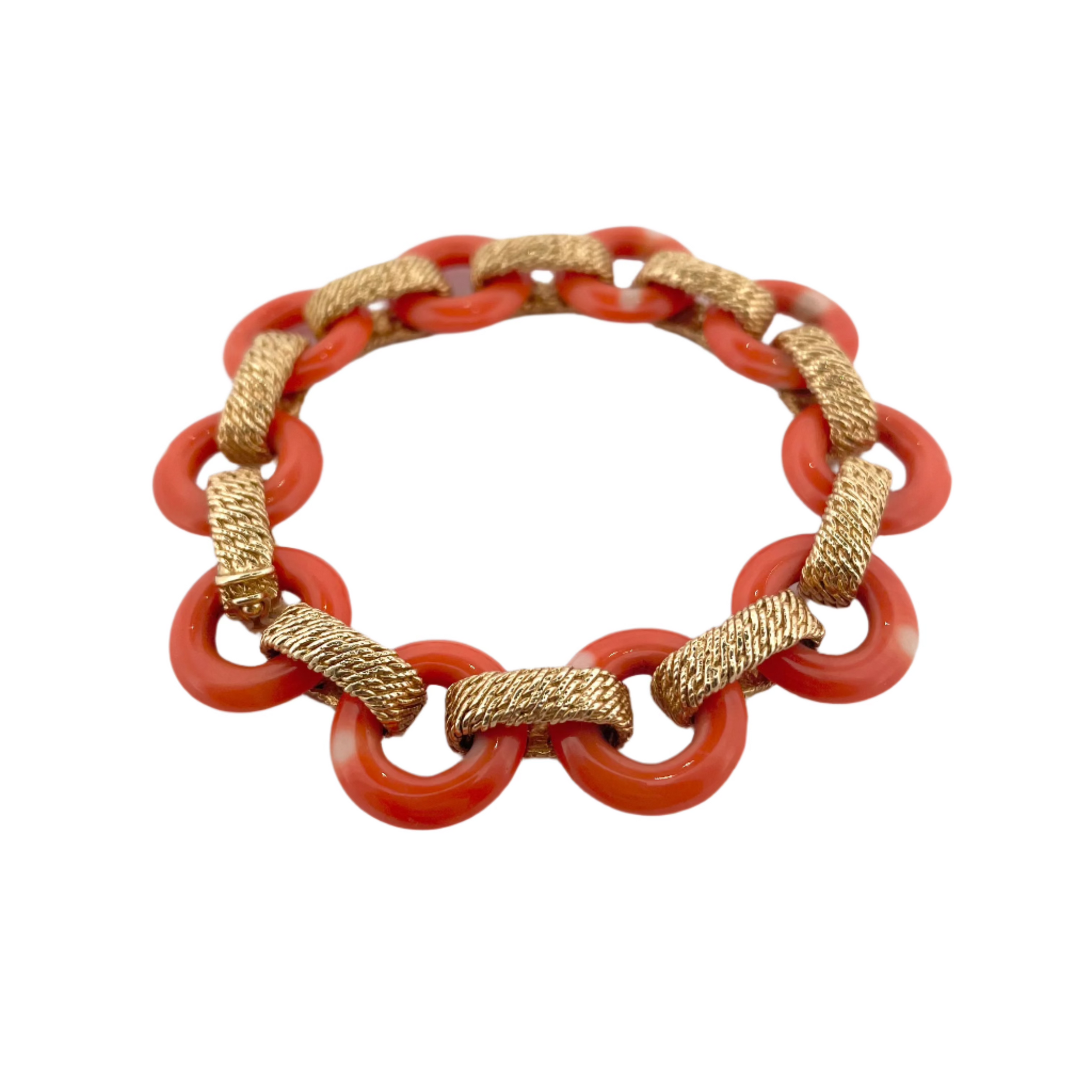 Bracelet VAN CLEEF & ARPELS en or jaune et corail