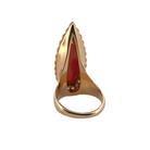 Bague VAN CLEEF & ARPELS en or jaune et corail - Castafiore