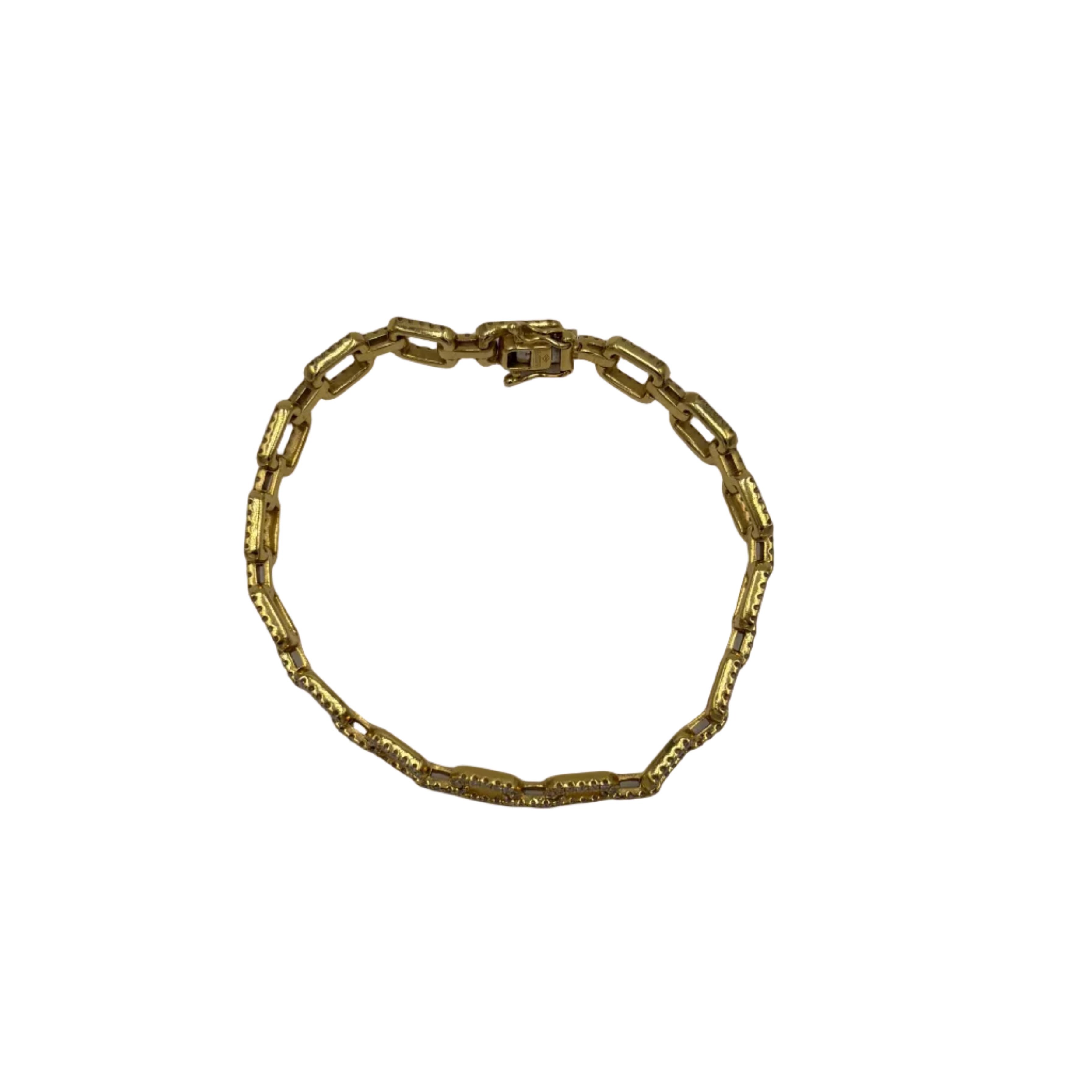 Bracelet Maille PADANI en or jaune et diamants