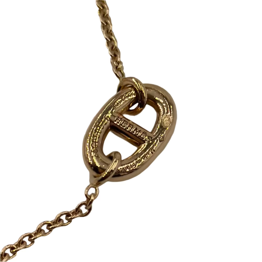 Bracelet HERMÈS Chaîne d'ancre en or rose