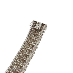 Bracelet flexible in white gold and diamonds