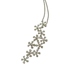 Collier Pendentif en or blanc et diamants