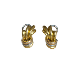 Boucles d'oreilles Clips en or jaune, or blanc et or rose
