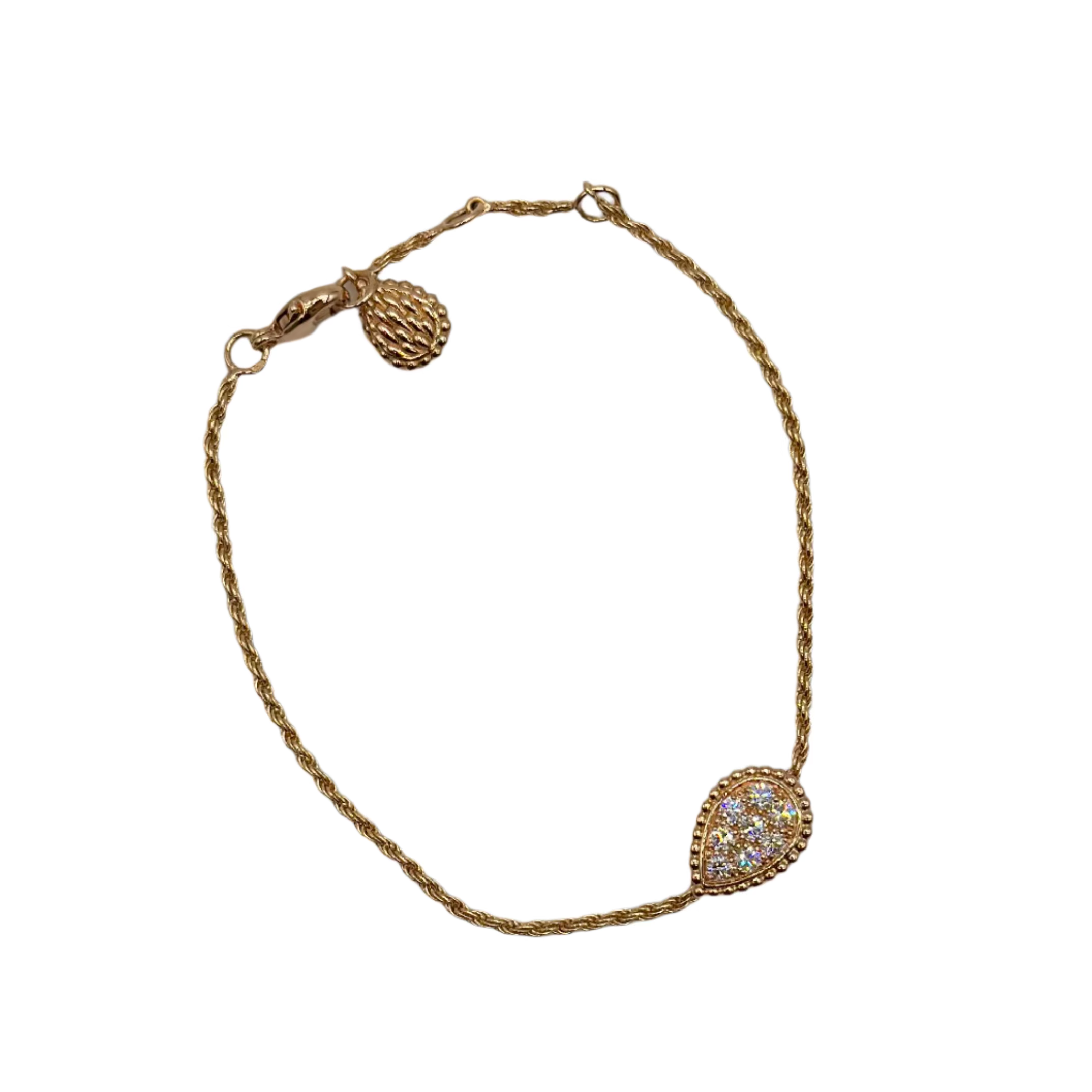 Bracelet BOUCHERON Serpent Bohème S en or rose et diamants