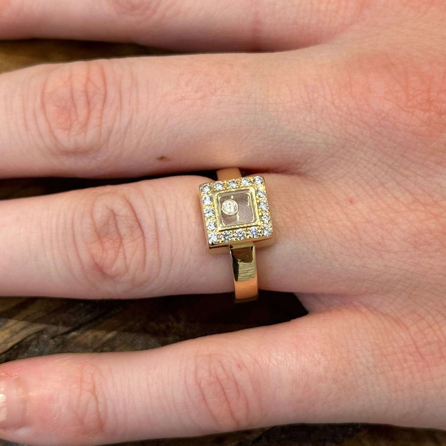 Bague CHOPARD Happy Diamonds en or jaune