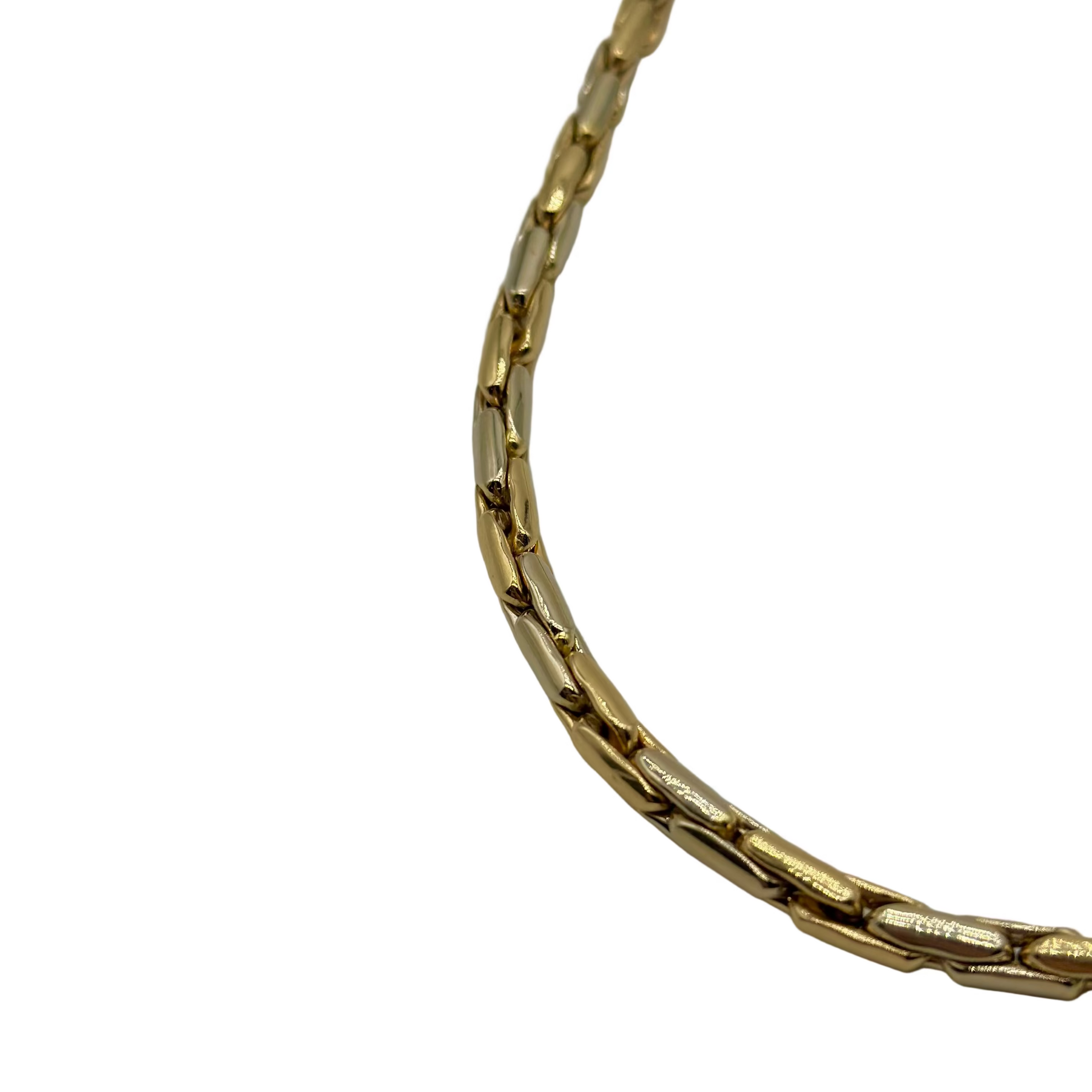 Collier Maille en or jaune et or blanc